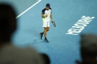Alex de Minaur during his third-round match agianst Pablo Andujar